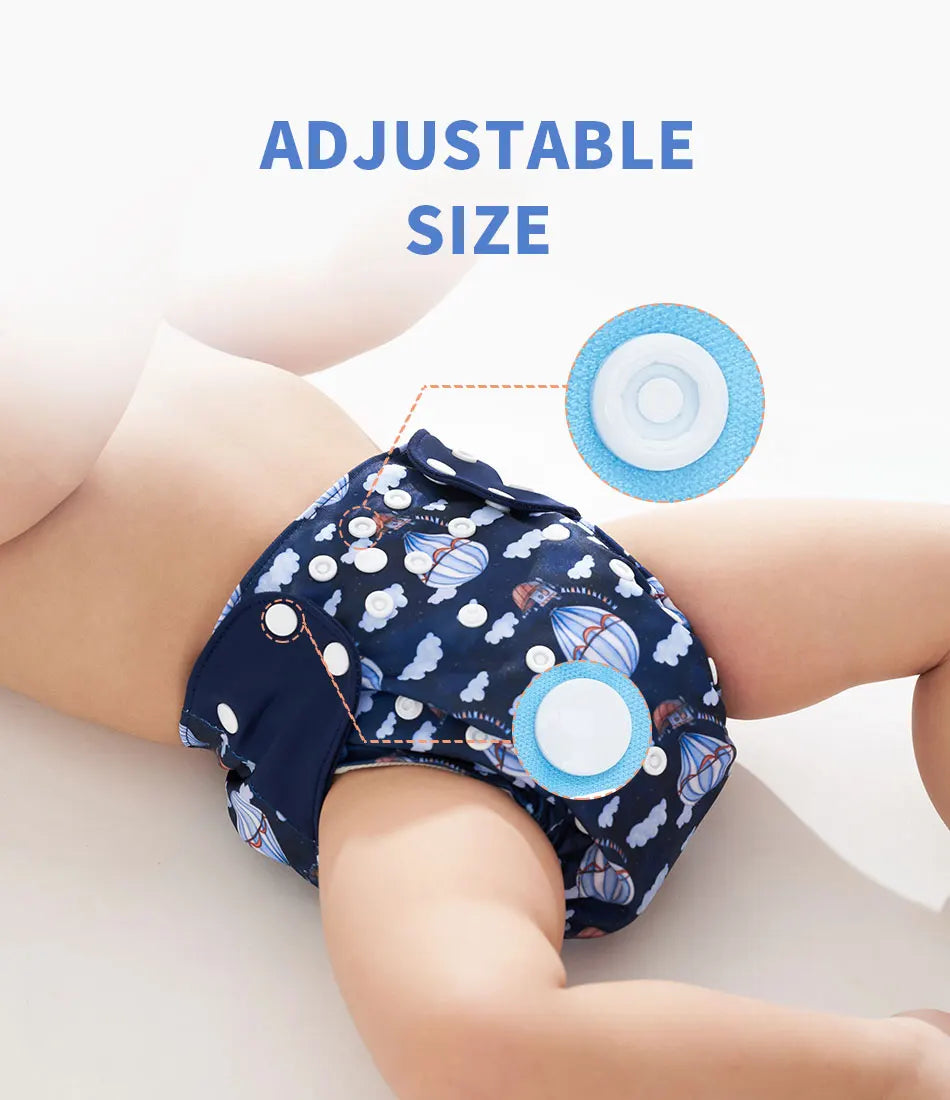 Reusable Cloth Diapers (4-Pack)