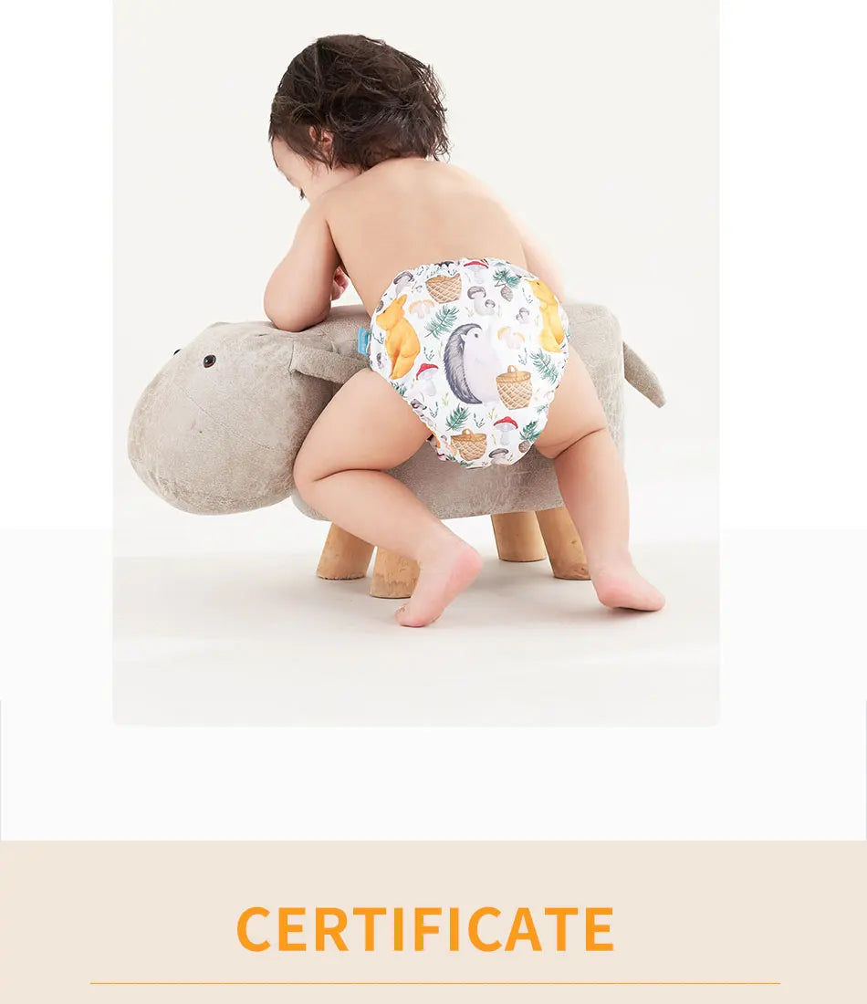 Reusable Cloth Diapers (4-Pack)