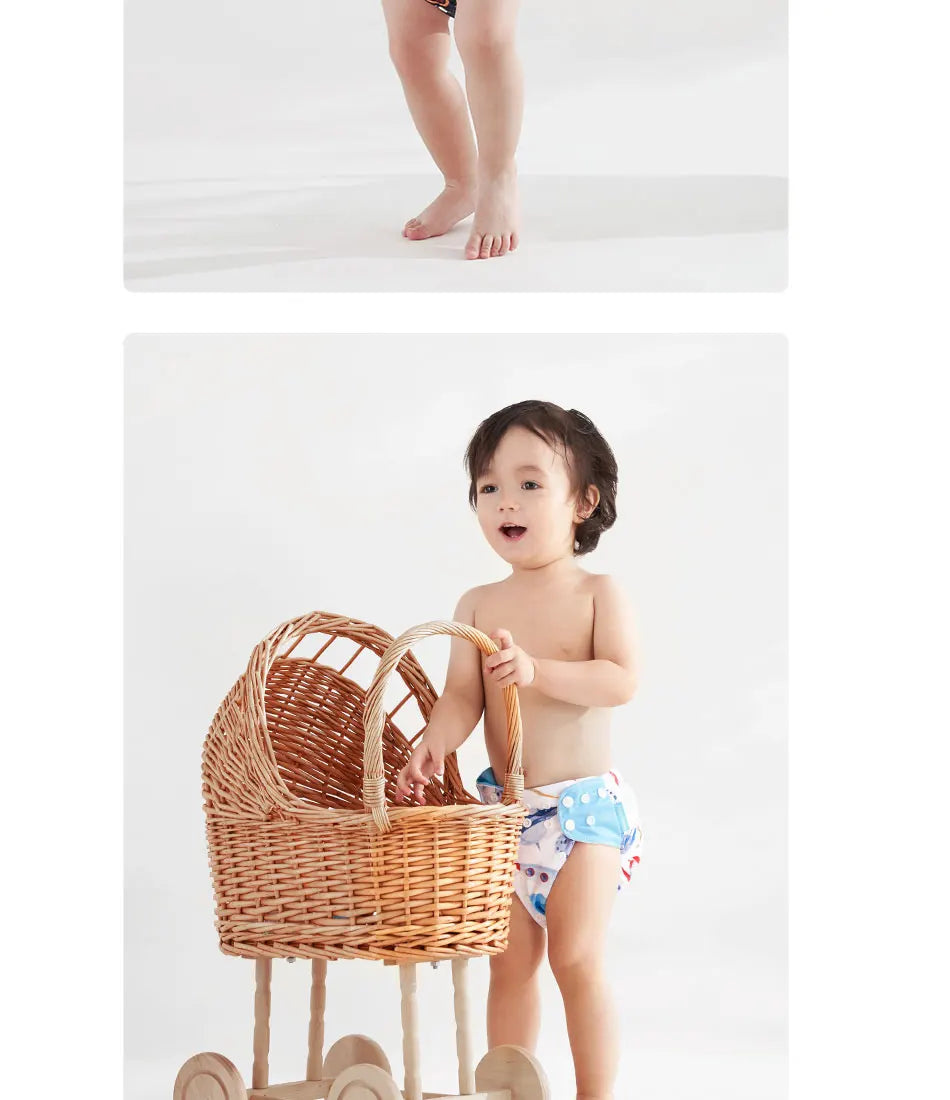 Reusable Cloth Diapers (4-Pack)
