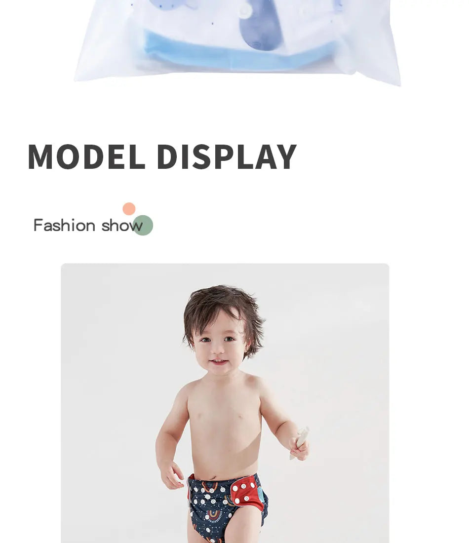 Reusable Cloth Diapers (4-Pack)