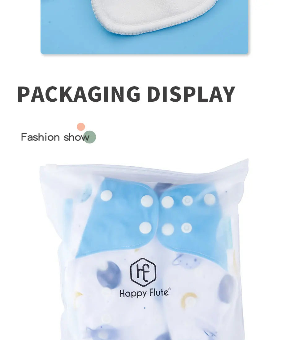 Reusable Cloth Diapers (4-Pack)