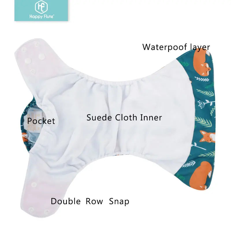 Reusable Cloth Diapers (4-Pack)