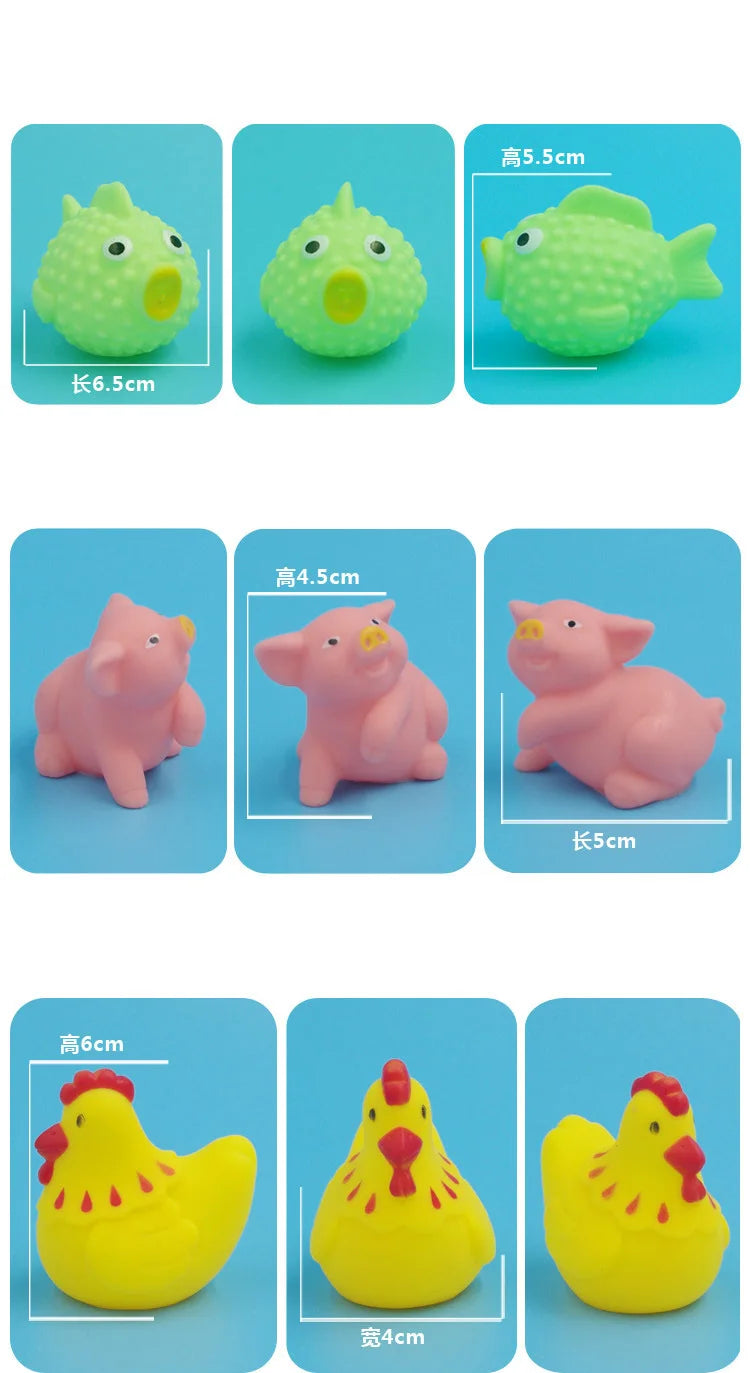 Animal Bath Toys (10-Pack)