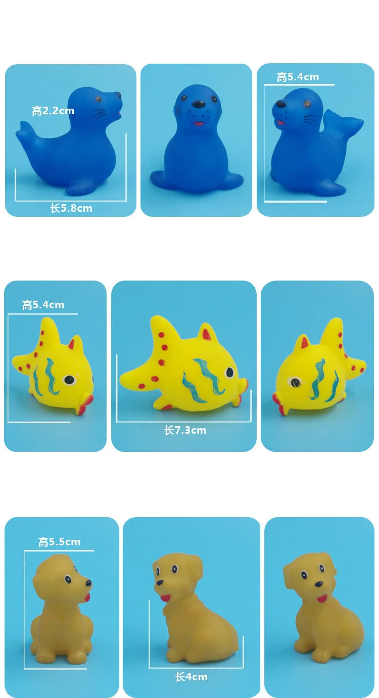 Animal Bath Toys (10-Pack)