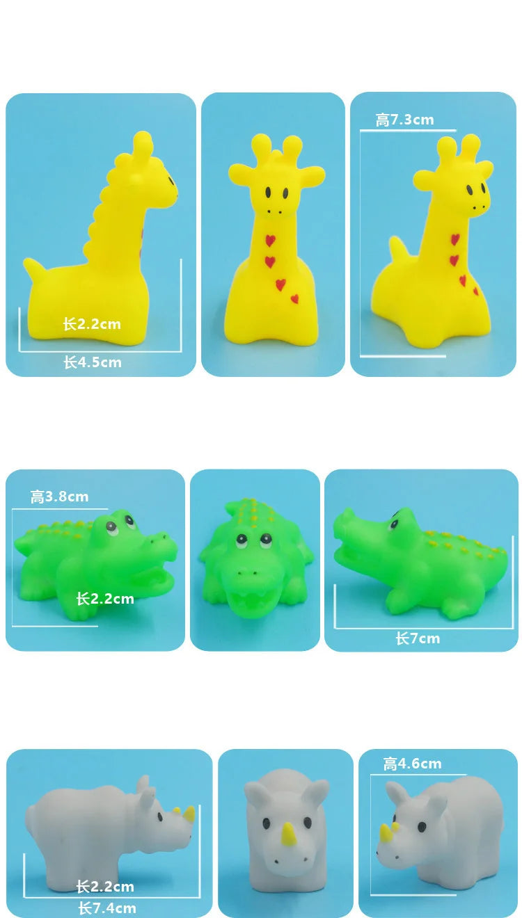 Animal Bath Toys (10-Pack)