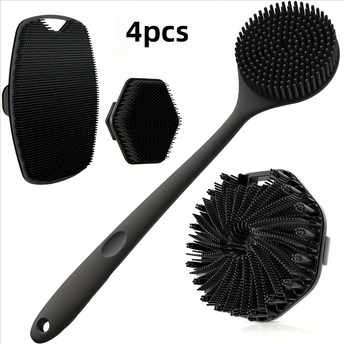 Silicone Bath Brush Set