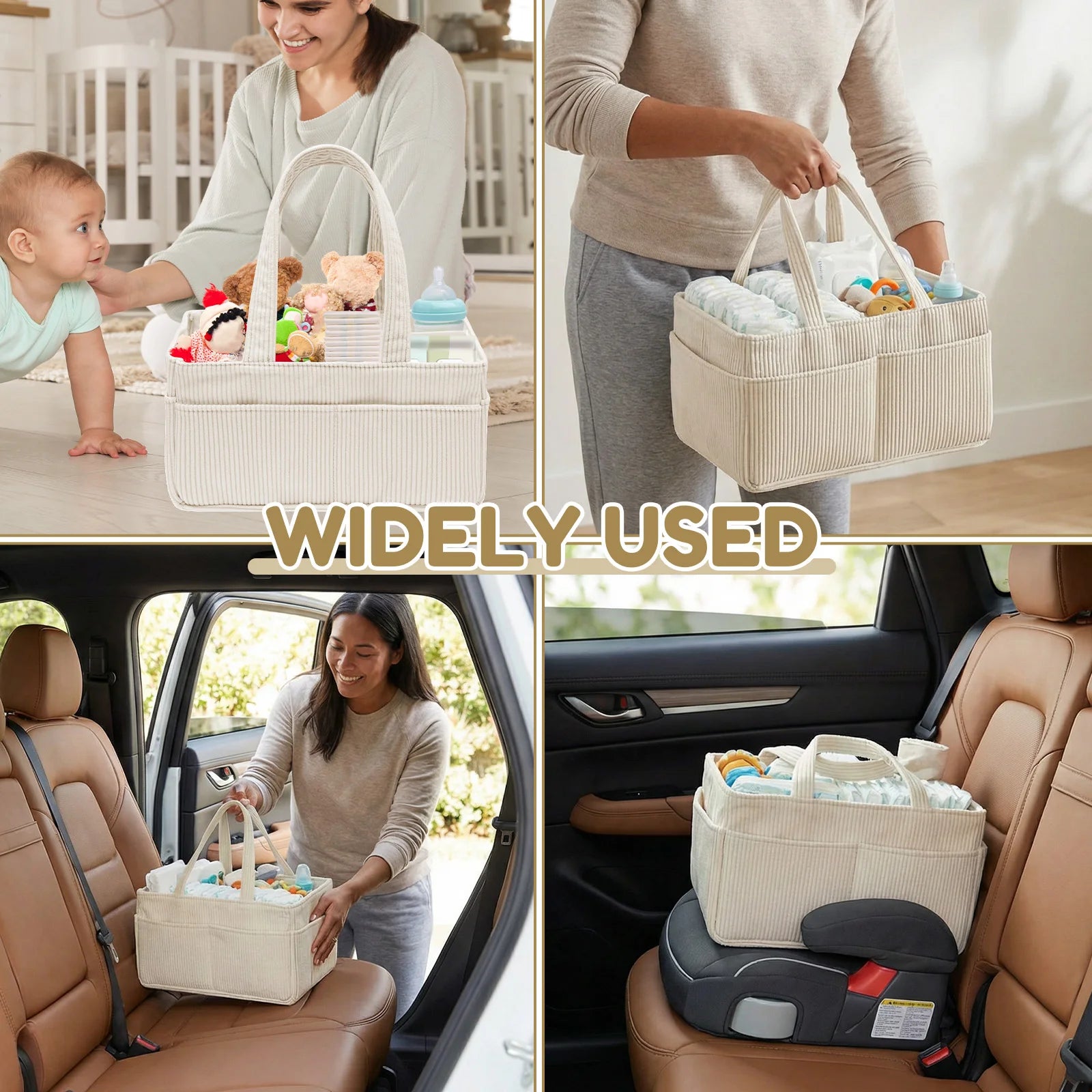 Corduroy Diaper Caddy
