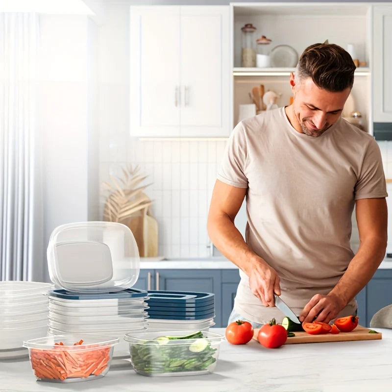 Stackable Food Containers (6-Pack)