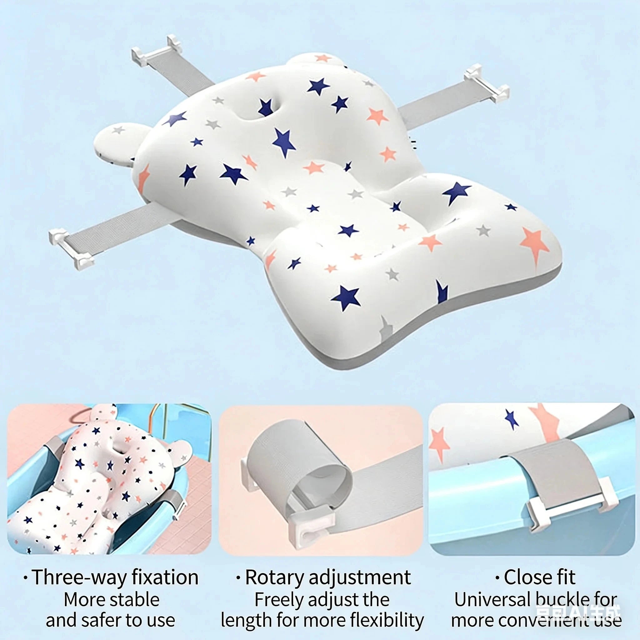 Foldable Baby Bath Seat