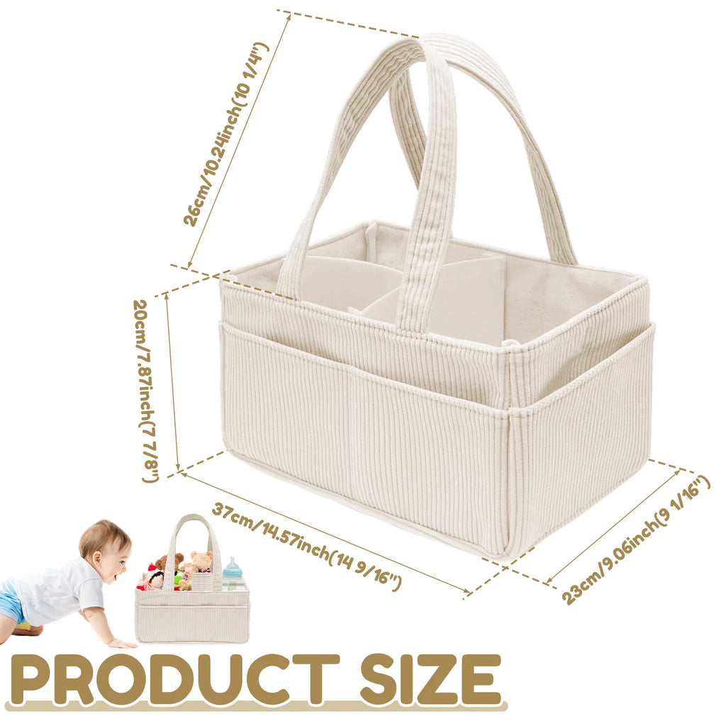 Corduroy Diaper Caddy