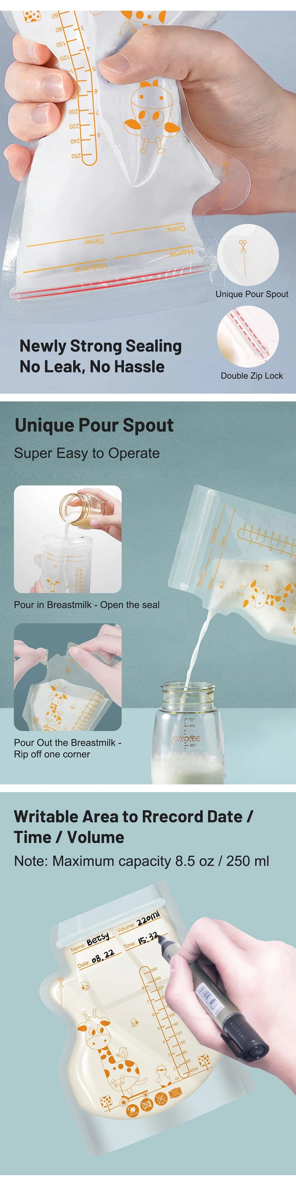 Milk Storage Bags (60-Pack)