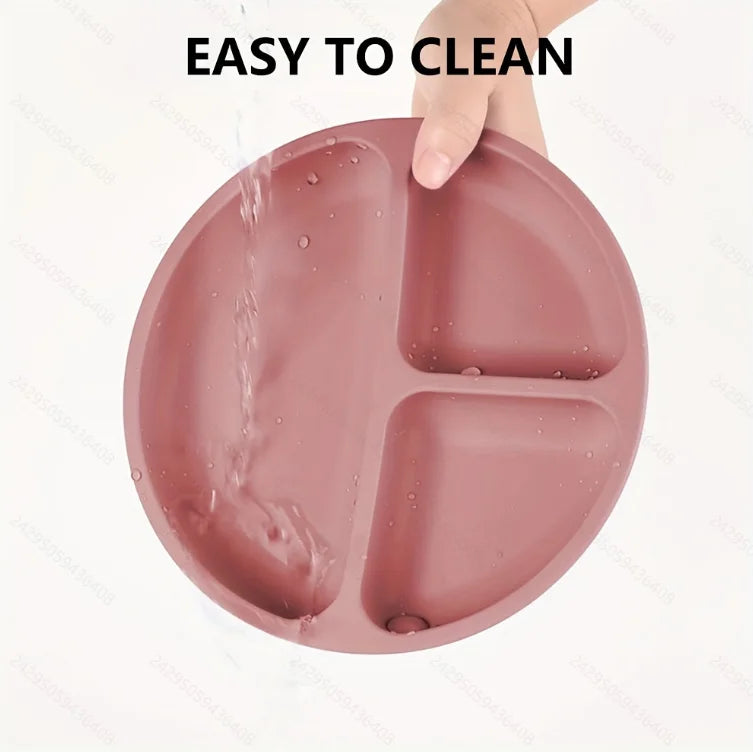 Suction Toddler Plate with Lid