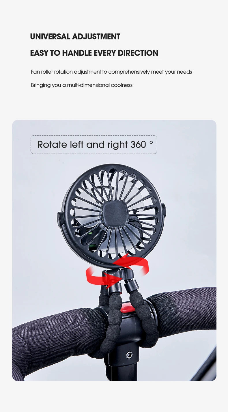 Clip-On Stroller Fan
