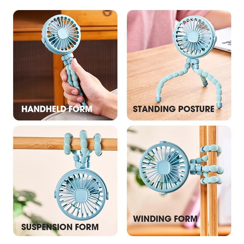Clip-On Stroller Fan