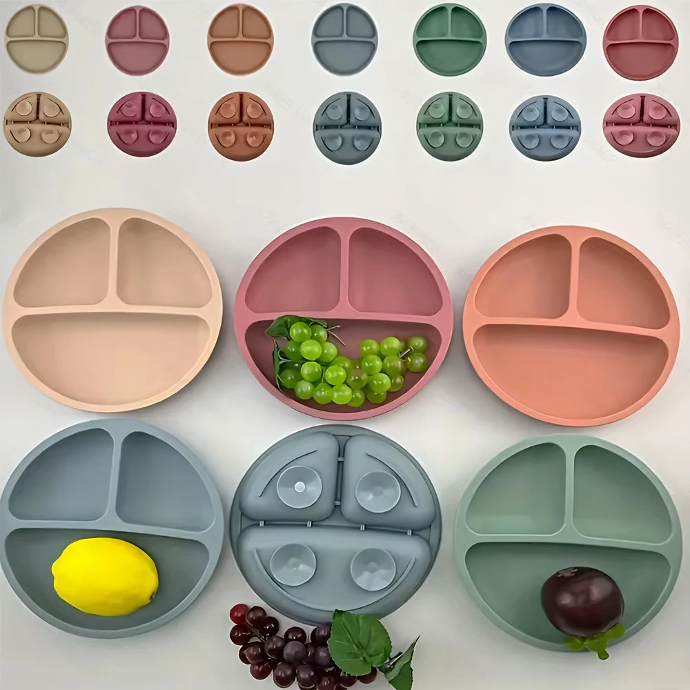 Suction Toddler Plate with Lid