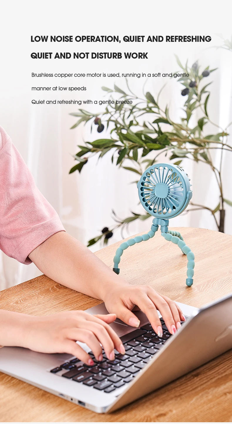 Clip-On Stroller Fan