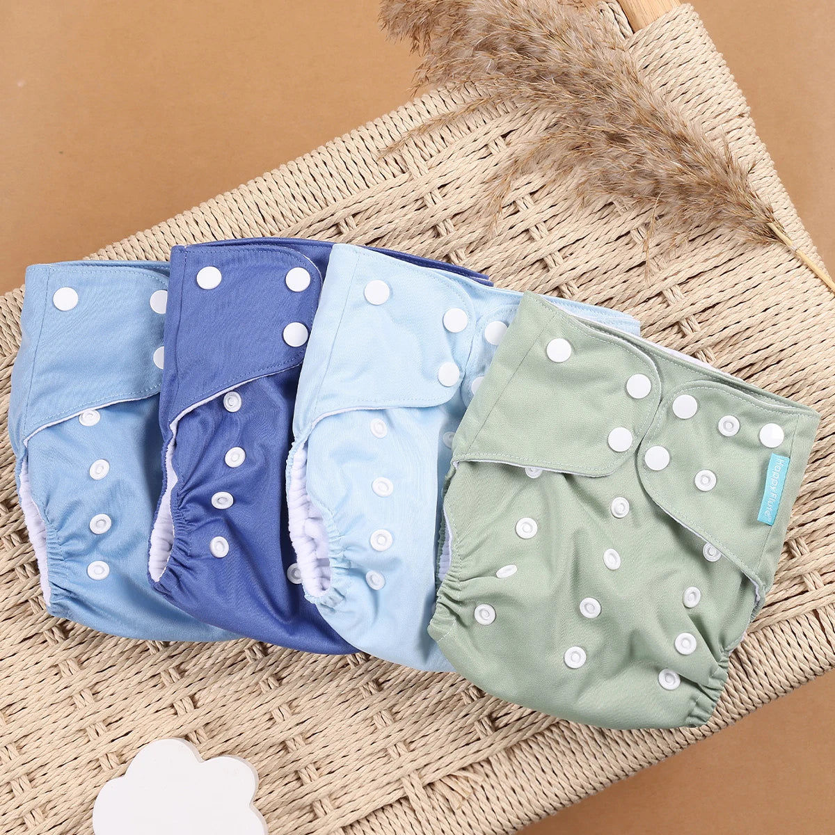 Reusable Cloth Diapers (4-Pack)