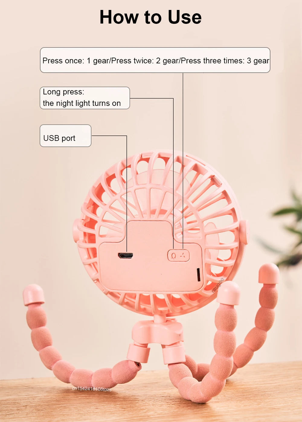 Octopus Clip-On Fan