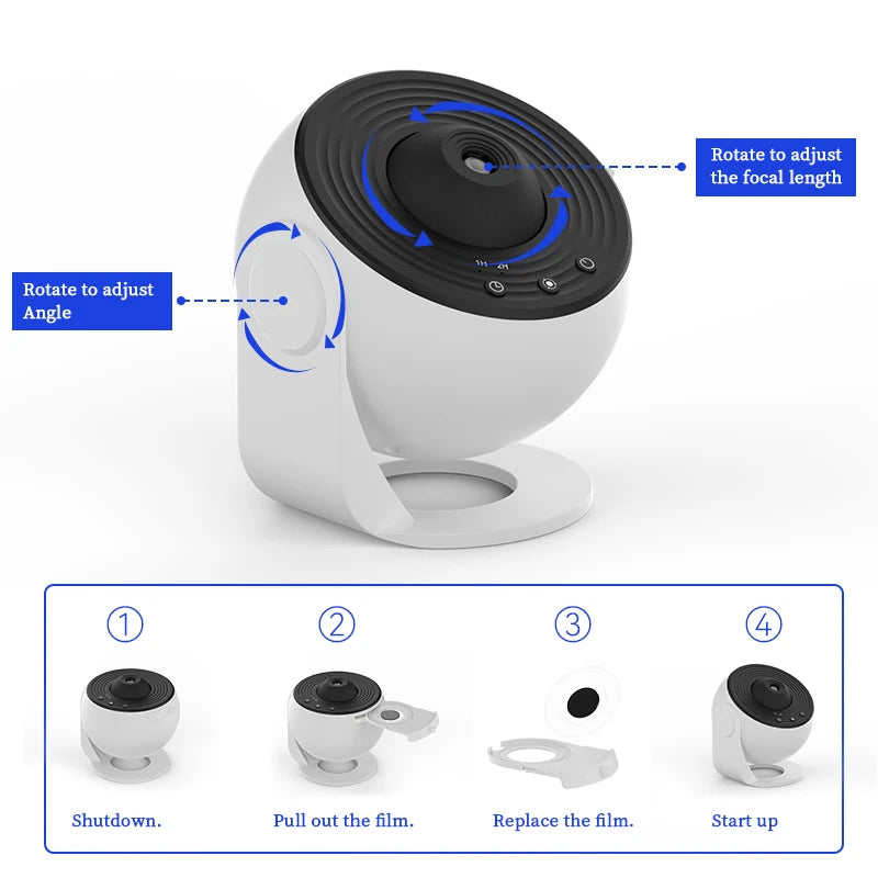 Rotating Galaxy Projector