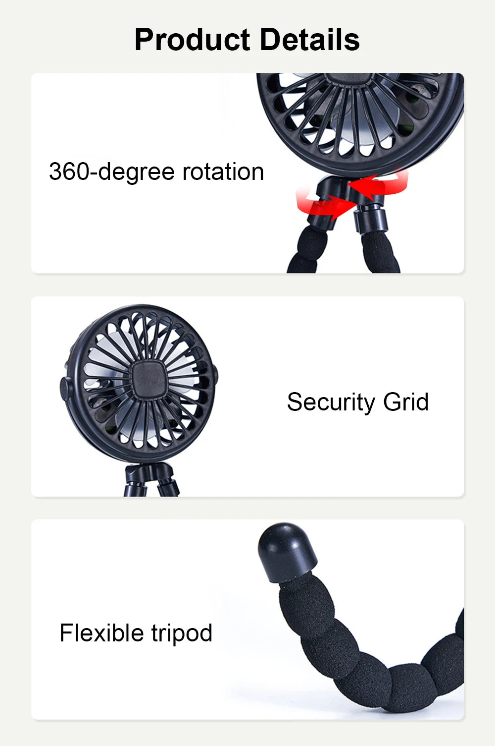 Octopus Clip-On Fan