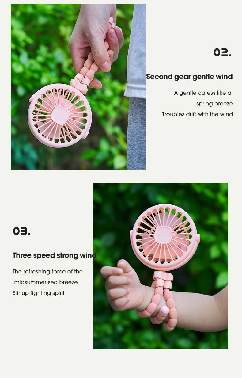 Clip-On Stroller Fan
