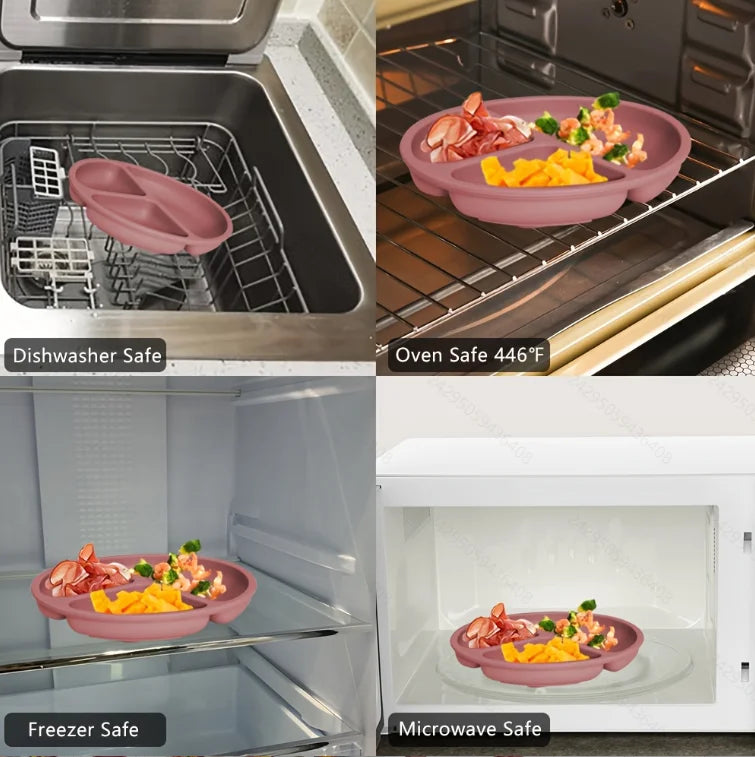 Suction Toddler Plate with Lid