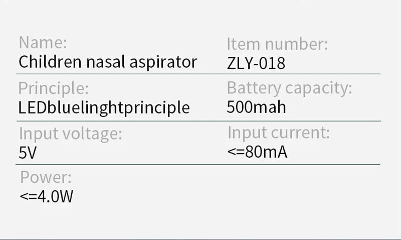 Electric Nasal Aspirator