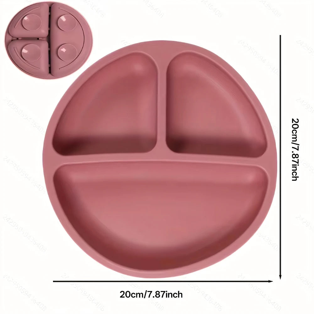 Suction Toddler Plate with Lid