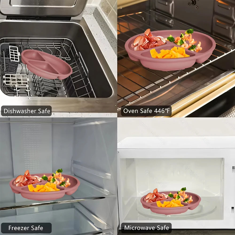 Suction Toddler Plate with Lid