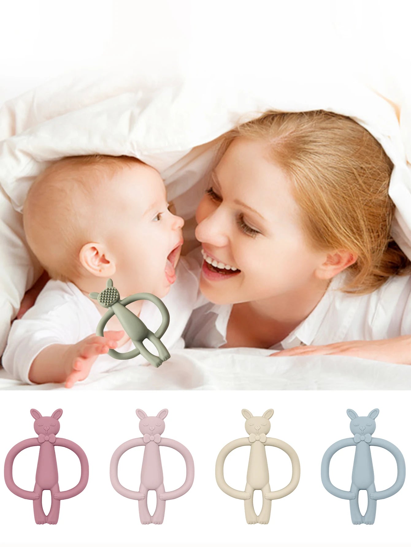 Rabbit Silicone Teether