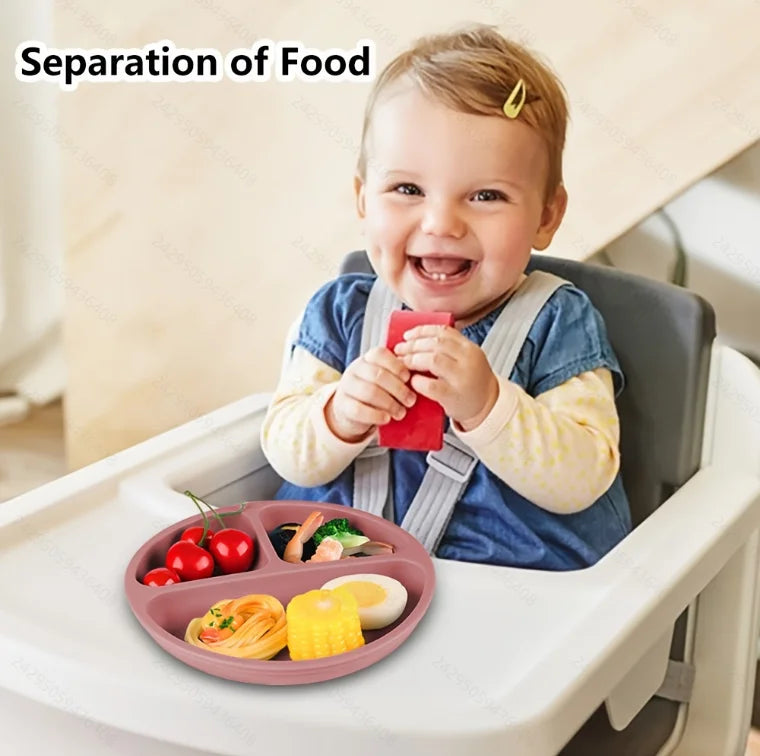 Suction Toddler Plate with Lid