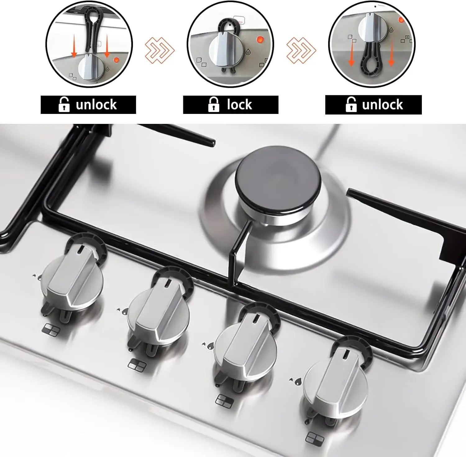 Stove Knob Safety Covers