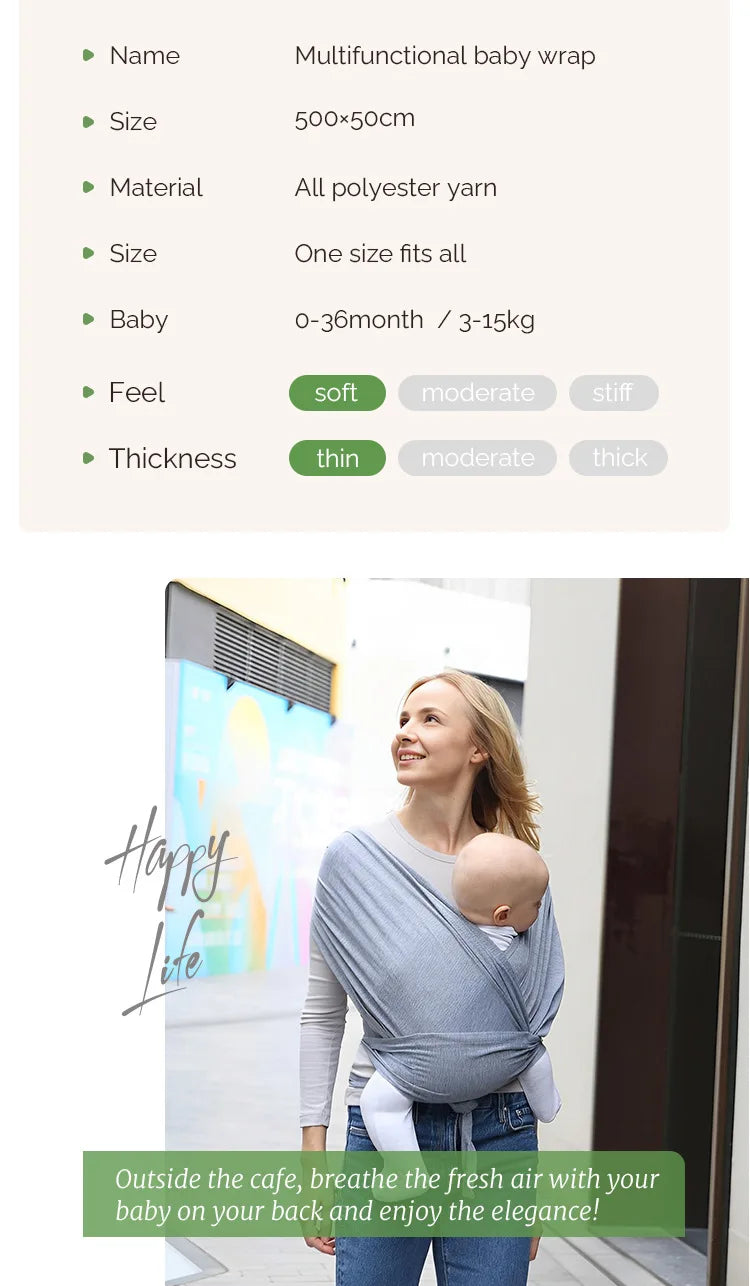 Cotton Baby Wrap Carrier