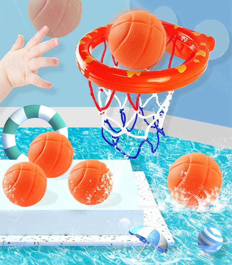 Bath Basketball Toy Set