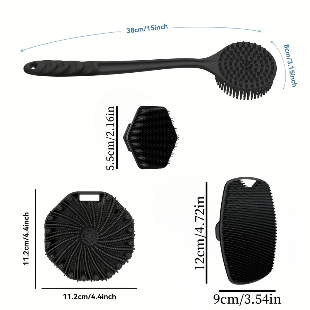 Silicone Bath Brush Set