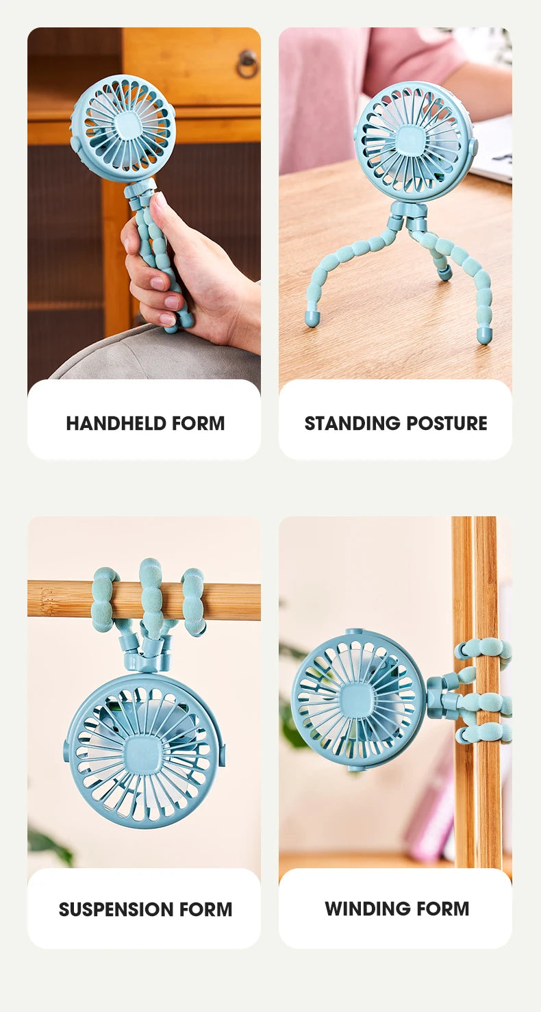 Clip-On Stroller Fan