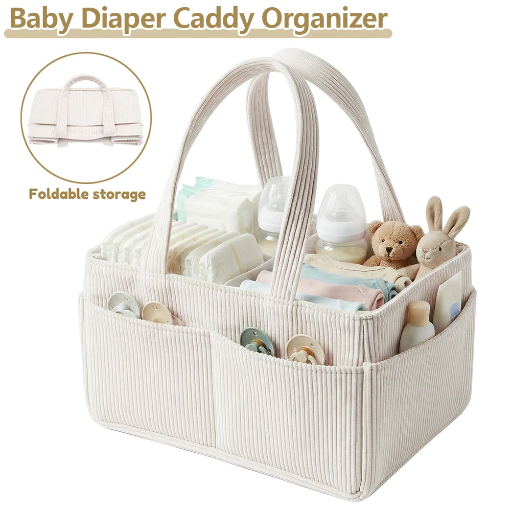 Corduroy Diaper Caddy